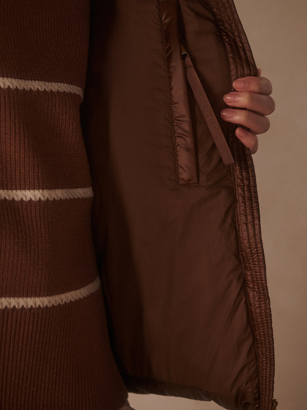 Madelina Lightweight Down Jacket Cocoa Dust - Varley
