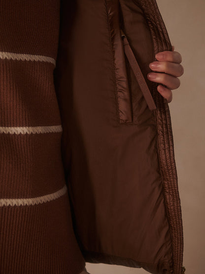 Madelina Lightweight Down Jacket Cocoa Dust - Varley
