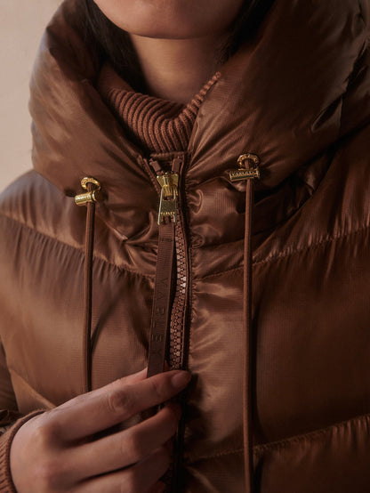 Madelina Lightweight Down Jacket Cocoa Dust - Varley