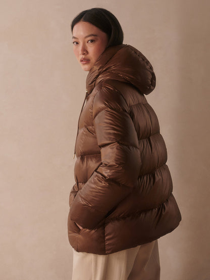 Madelina Lightweight Down Jacket Cocoa Dust - Varley