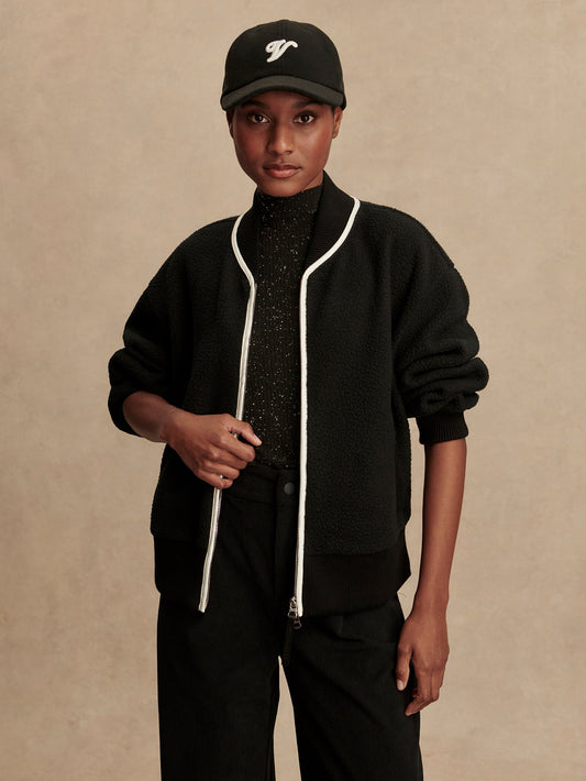 Hansley Fleece Jacket Black - Varley