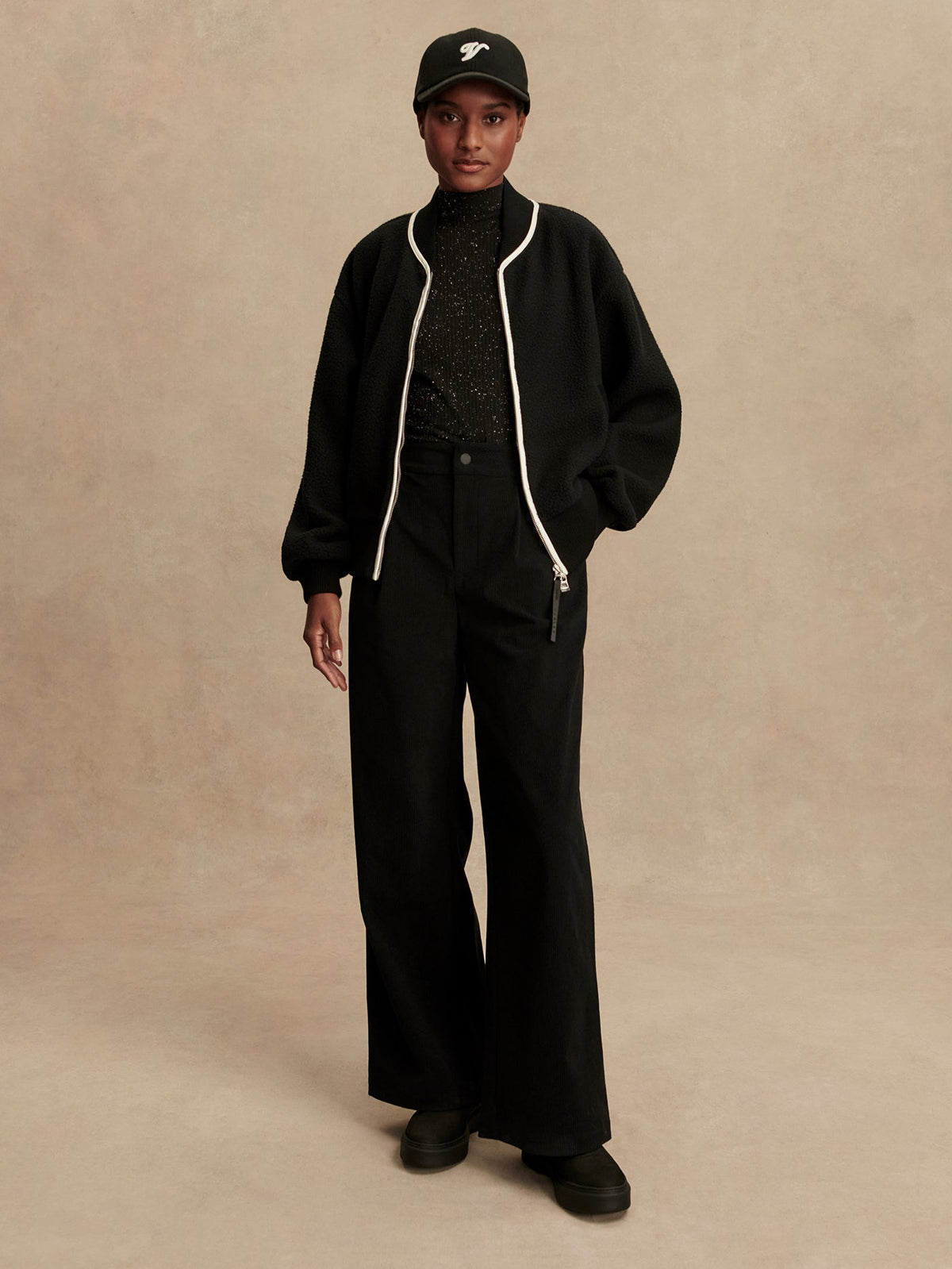 Hansley Fleece Jacket Black - Varley