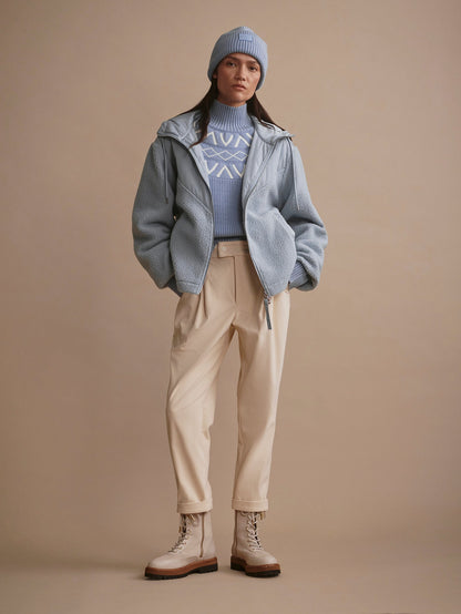 Rosia Fleece Hoodie Ashley Blue - Varley