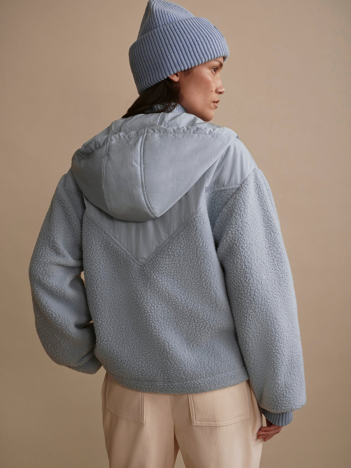Rosia Fleece Hoodie Ashley Blue - Varley