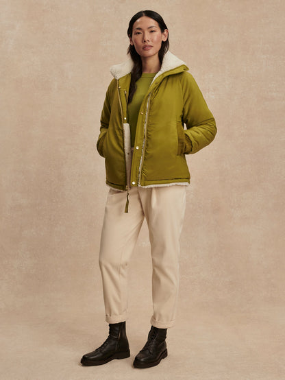 Glover Reversible Jacket Birch/ Bright Moss - Varley