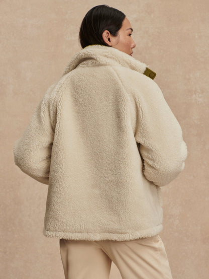 Glover Reversible Jacket Birch/ Bright Moss - Varley