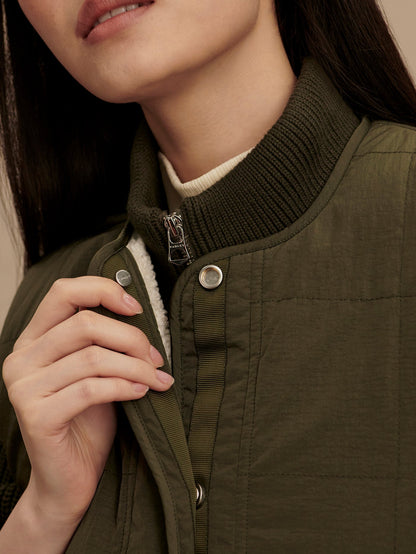 Audrea Reversible Gilet Sandshell/ Forest Night - Varley