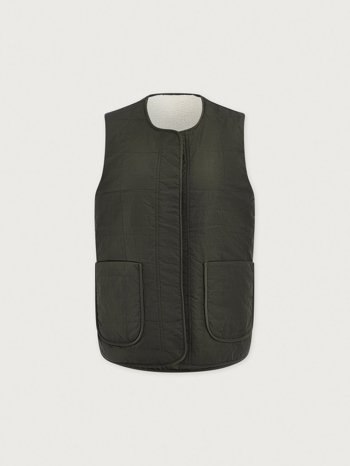 Audrea Reversible Gilet Sandshell/ Forest Night - Varley