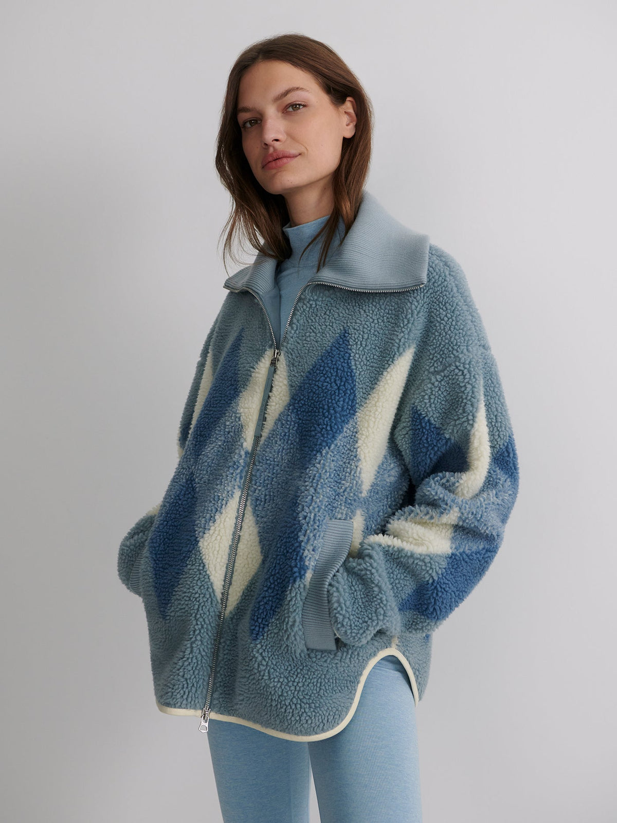 Franca Sherpa Jacket Ashley Blue - Varley