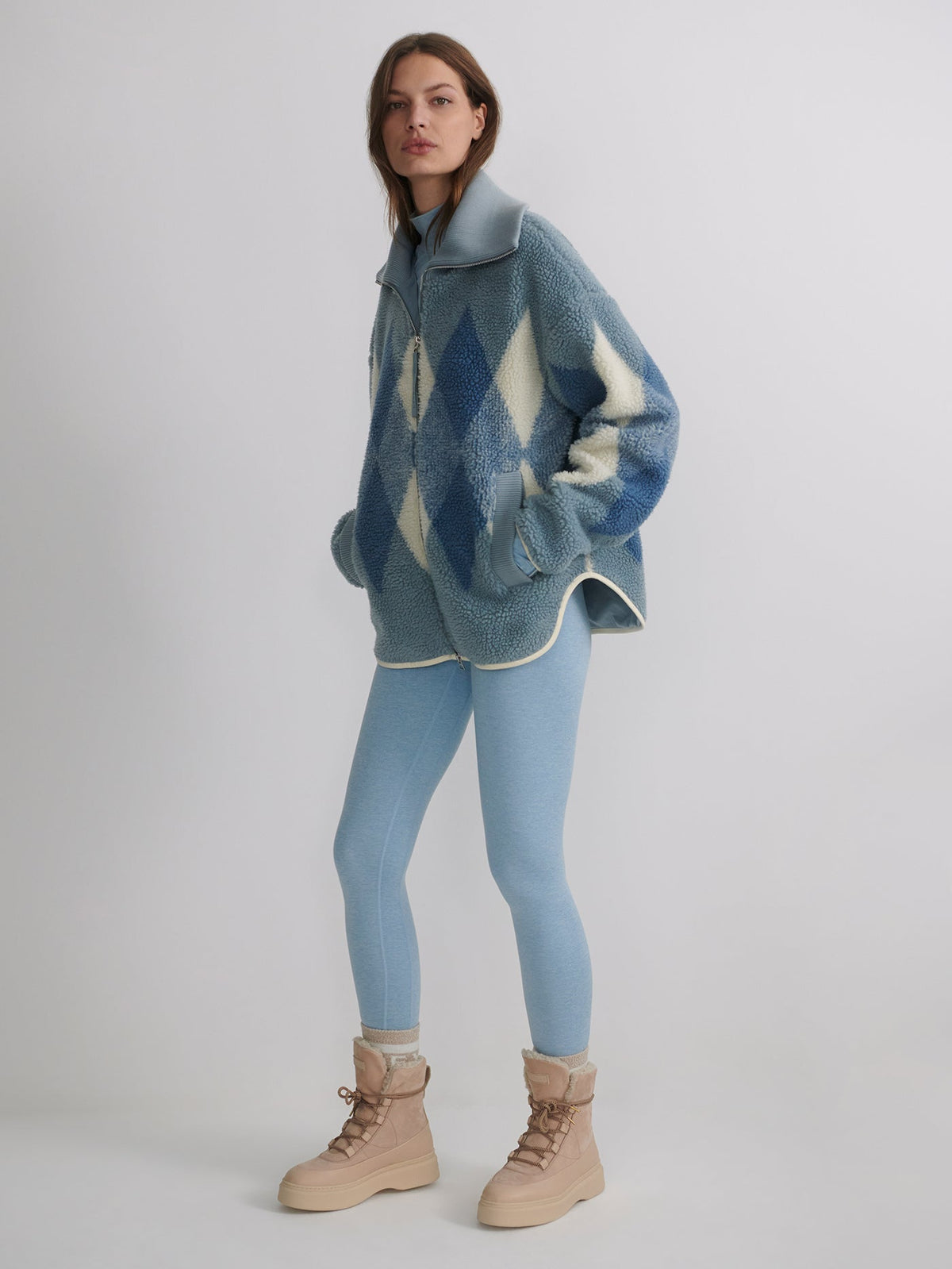 Franca Sherpa Jacket Ashley Blue - Varley