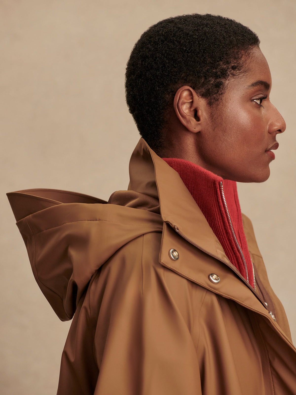 Amel A-Line Rain Jacket Cocoa Dust - Varley