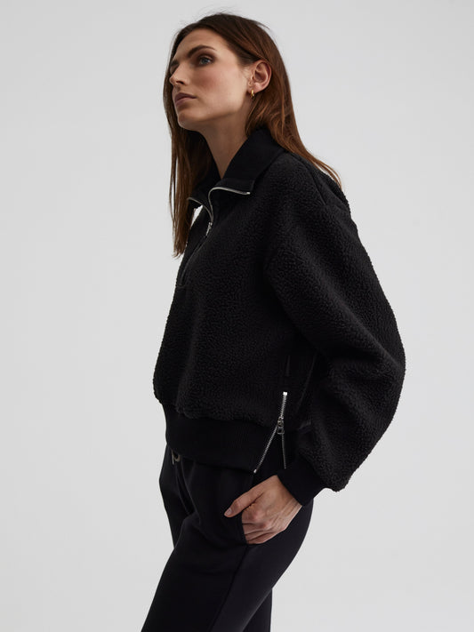 Roselle Half Zip Fleece Black - Varley