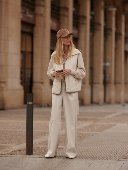 Lori Reversible Gilet Ash Taupe/ Birch - Varley