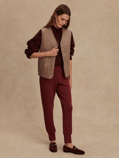 Lori Reversible Gilet Ash Taupe/ Birch - Varley