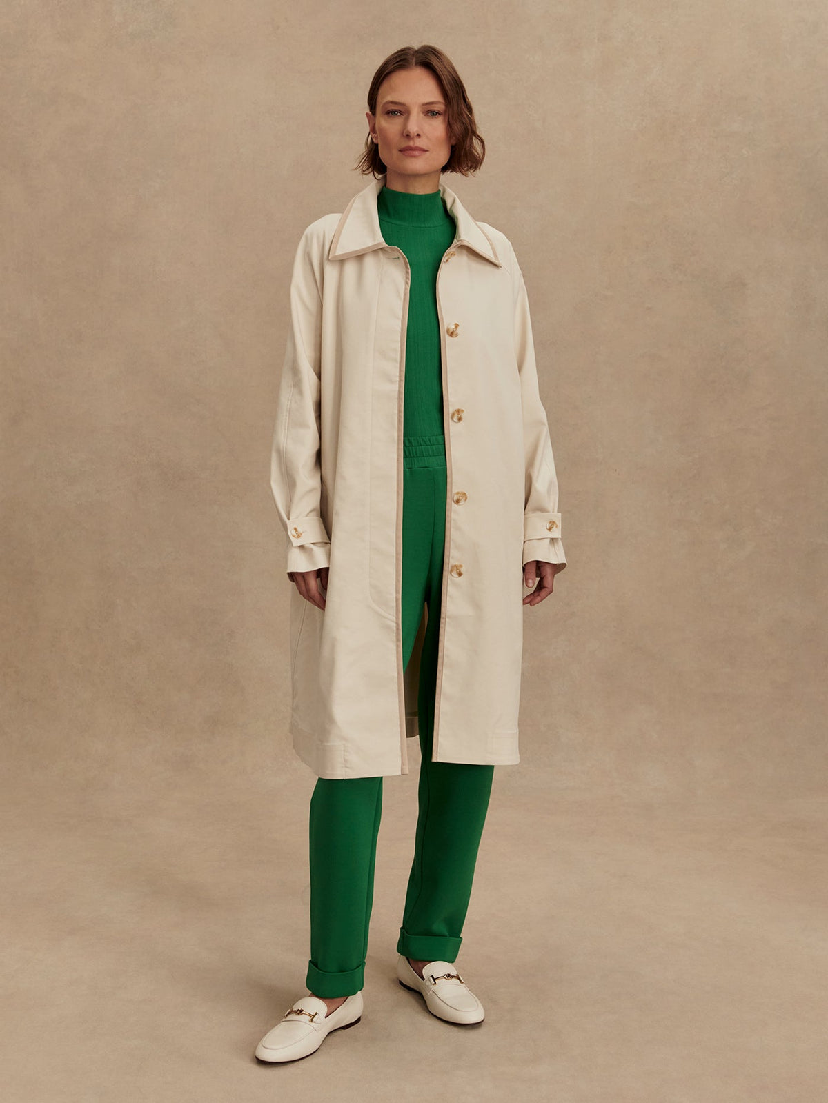 Stamford Car Coat Birch - Varley