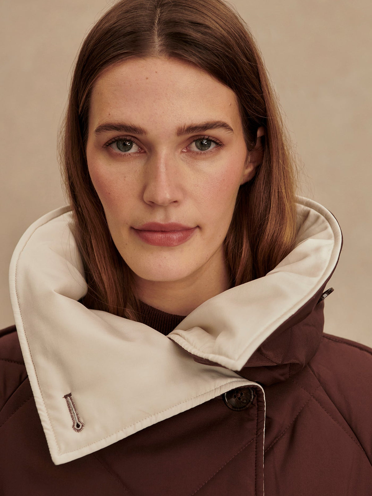 Annalise Reversible Wrap Coat Deep Mahogany - Varley