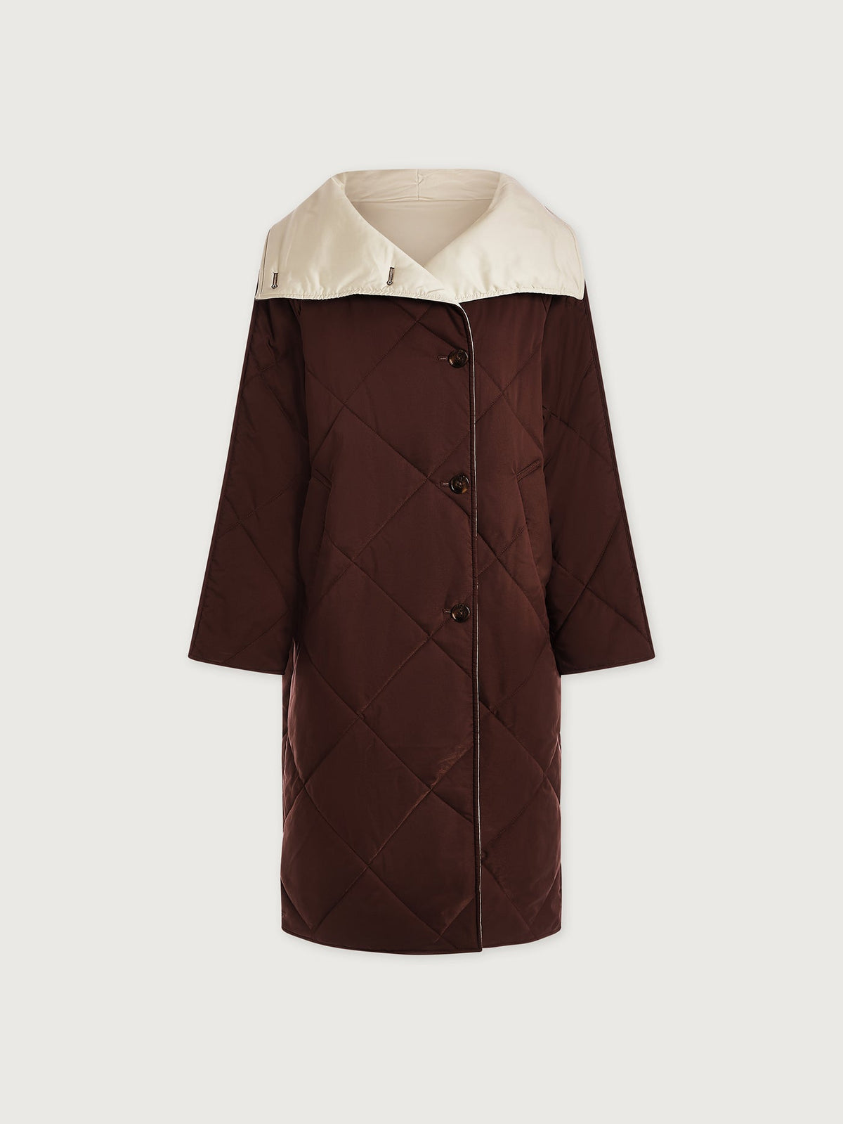 Annalise Reversible Wrap Coat Deep Mahogany - Varley