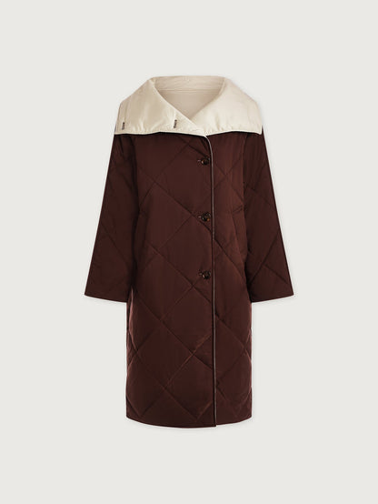 Annalise Reversible Wrap Coat Deep Mahogany - Varley