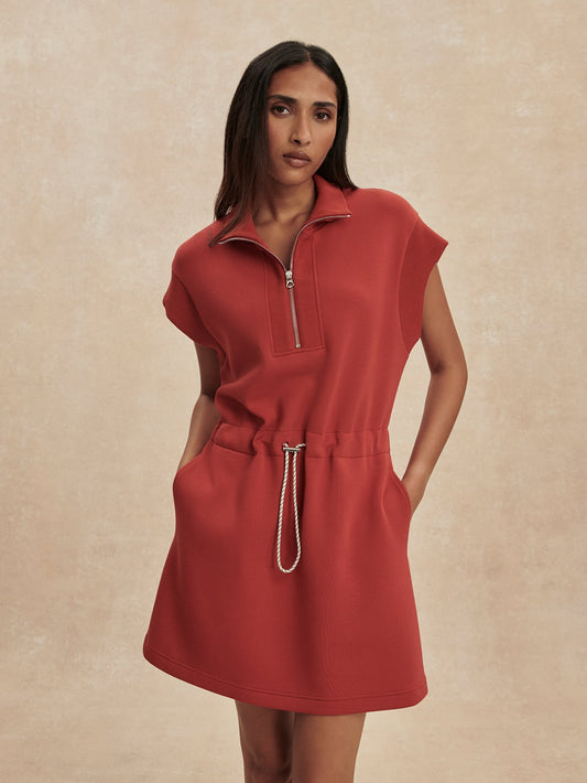 Avaya Half Zip Dress Bossa Nova - Varley