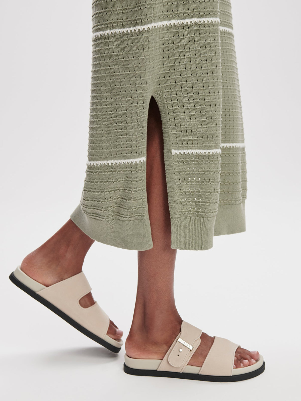 Scott Scoop Neck Midi Dress Seagrass - Varley