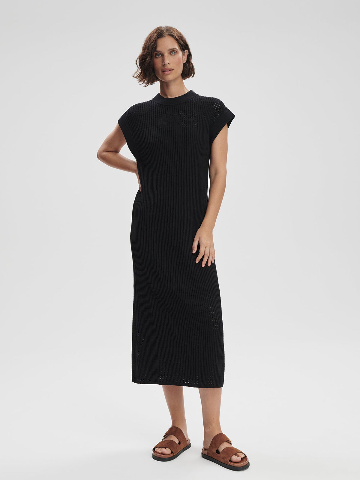 Cheston Relaxed Knit Dress | VARLEY US Black - Varley