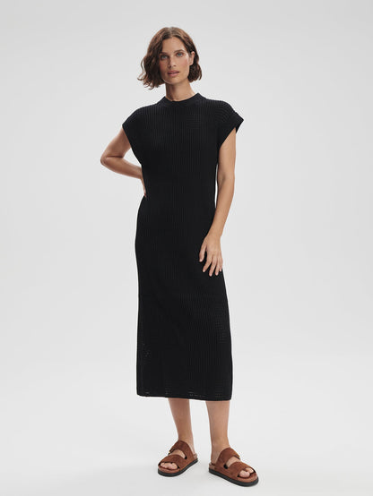 Cheston Relaxed Knit Dress | VARLEY US Black - Varley
