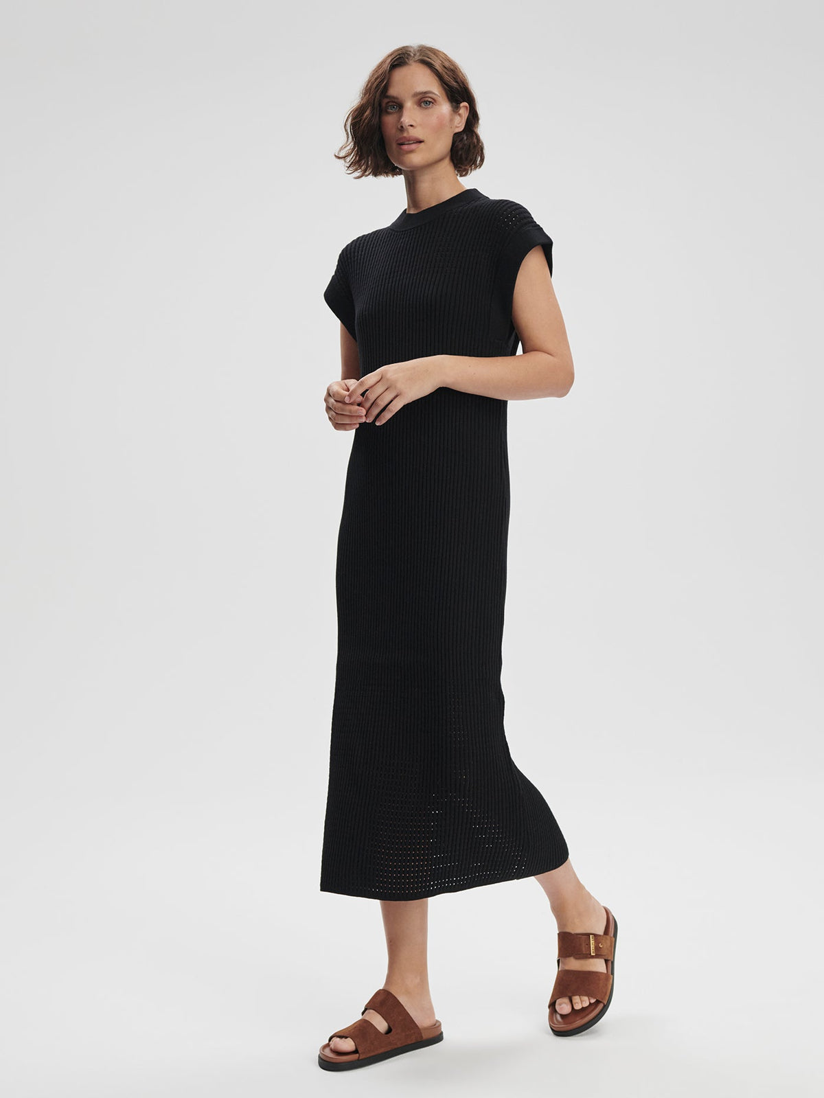 Cheston Relaxed Knit Dress | VARLEY US Black - Varley