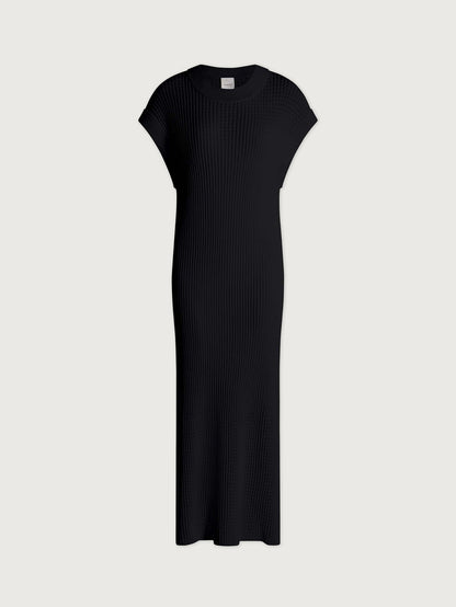 Cheston Relaxed Knit Dress | VARLEY US Black - Varley