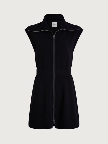 Rebecca Zip Through Dress Black - Varley