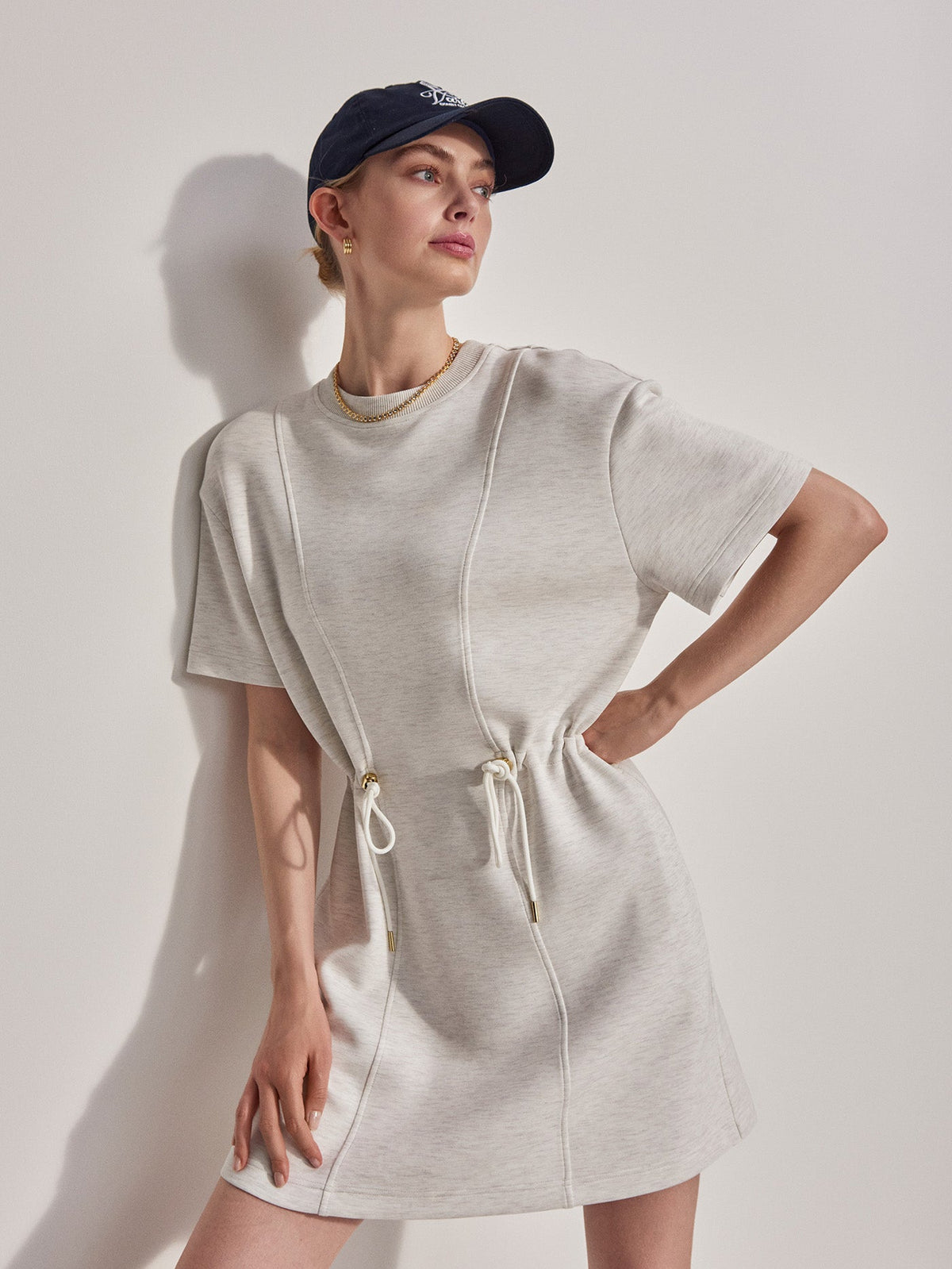 Maple Dress | VARLEY US Ivory Marl - Varley