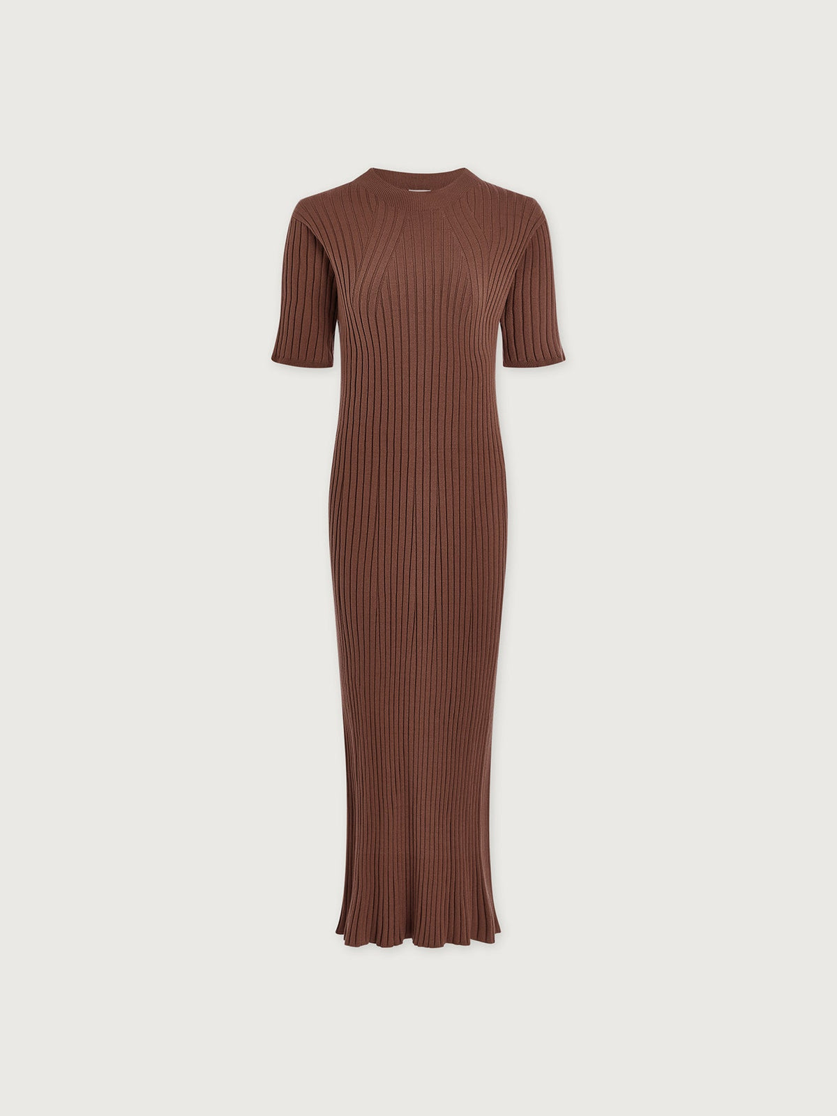 Maeve 2.0 Rib Knit Midi Dress Deep Taupe - Varley