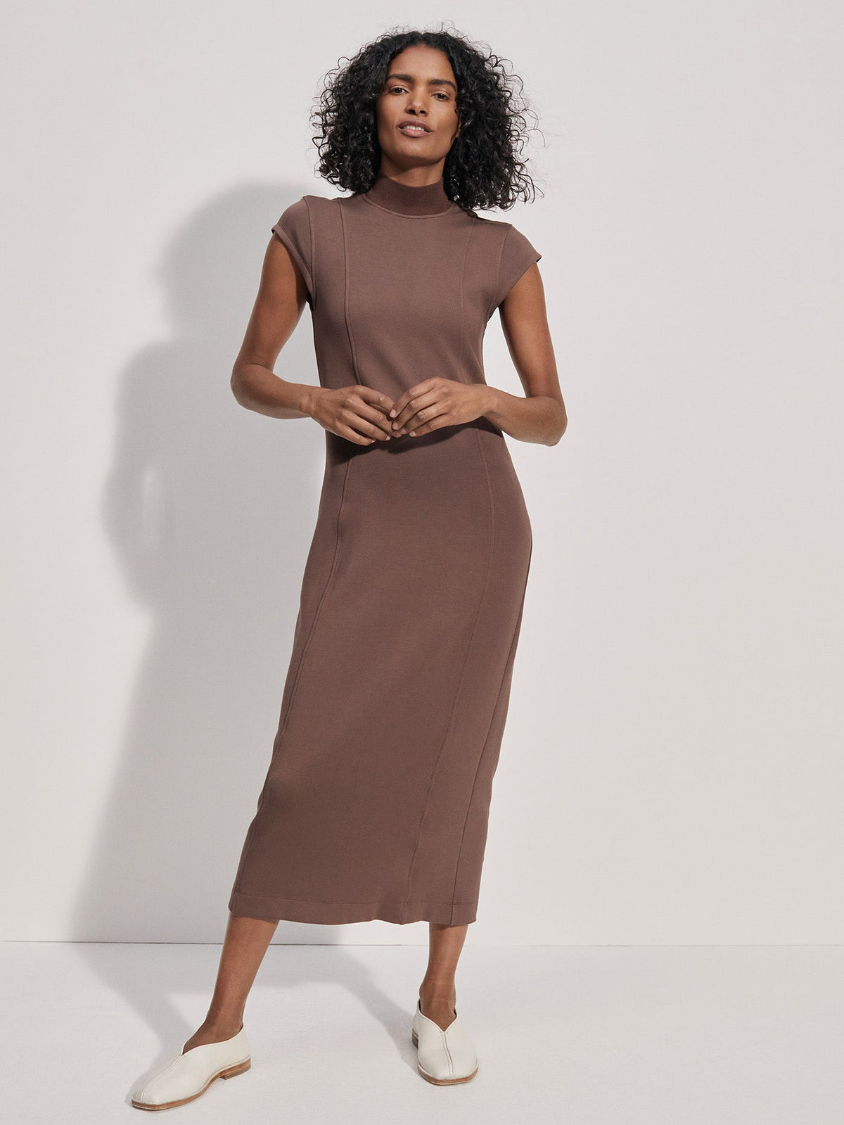 Taunton Midi Dress | VARLEY US Chestnut - Varley
