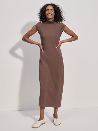 Taunton Midi Dress | VARLEY US Chestnut - Varley