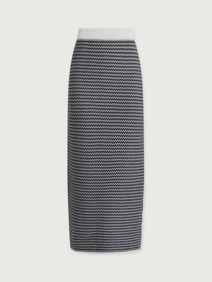 Sinclair Knit Skirt Snow White/ Black - Varley