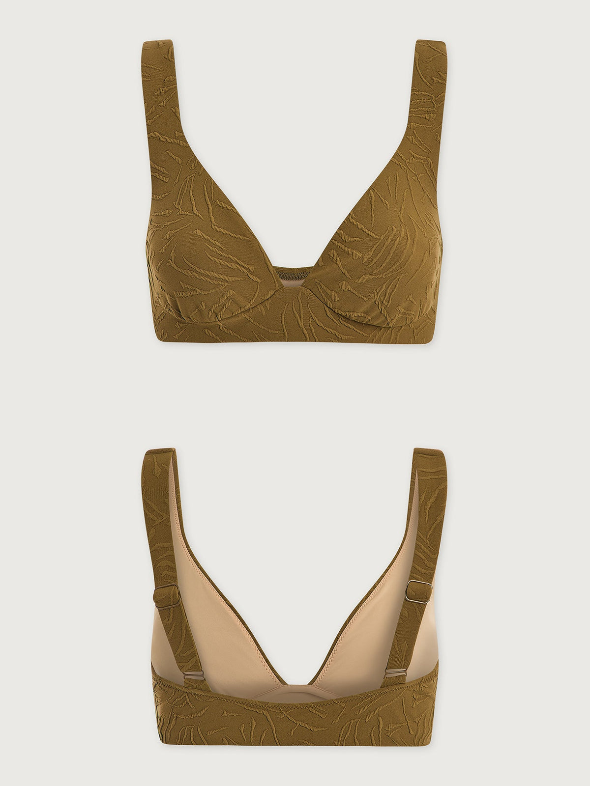 Francesca Bikini Top Greek Olive - Varley