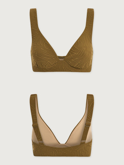 Francesca Bikini Top Greek Olive - Varley
