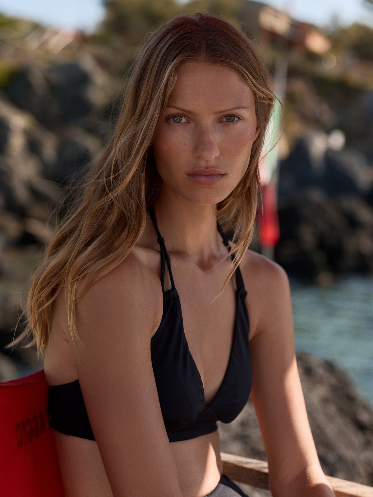 Leoni Bikini Top Black - Varley