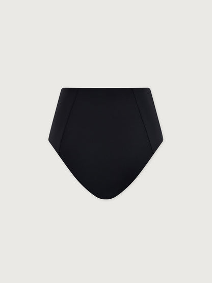 Thalia High Rise Bikini Bottom Black - Varley