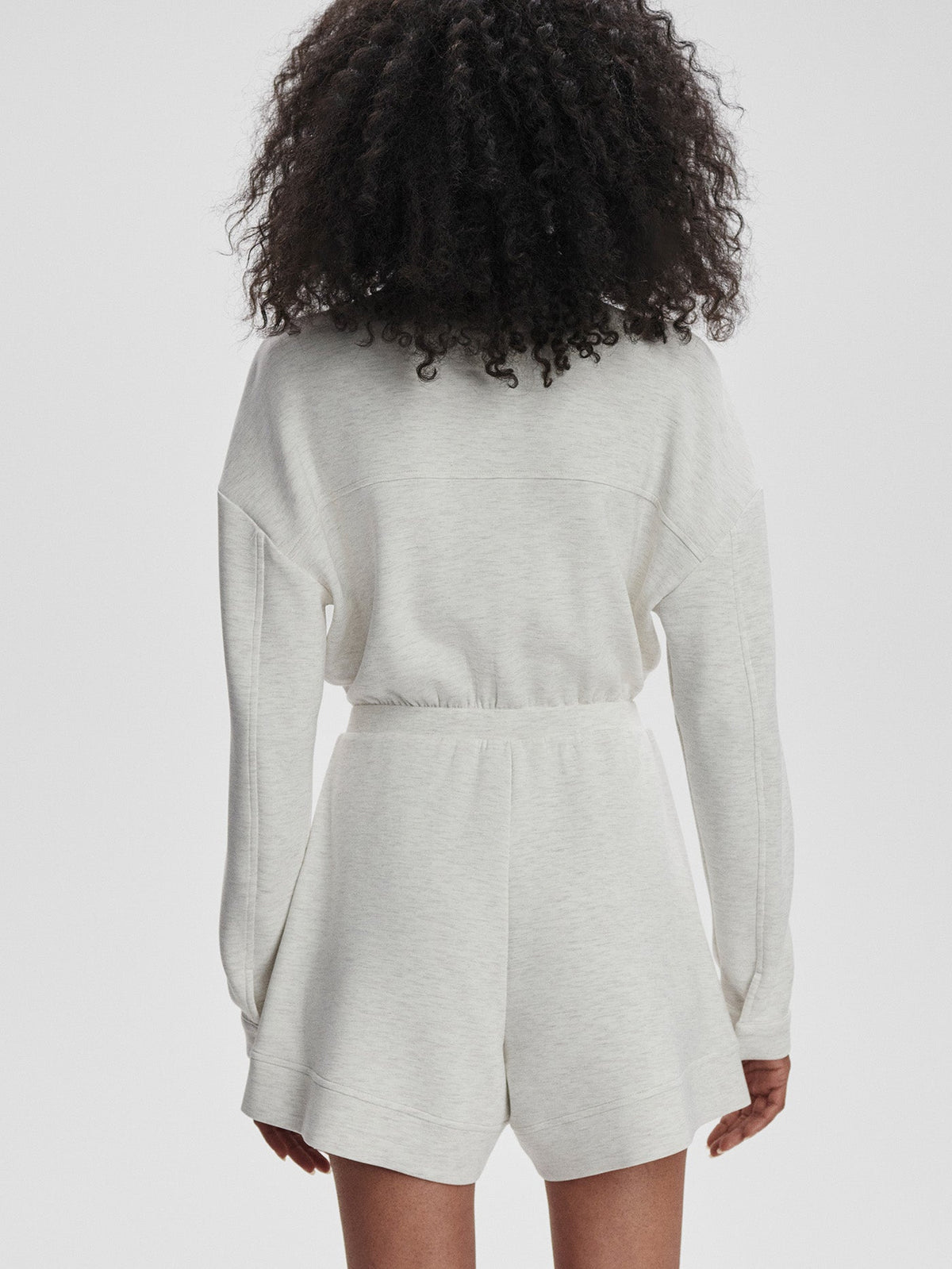 Annika Playsuit Ivory Marl - Varley