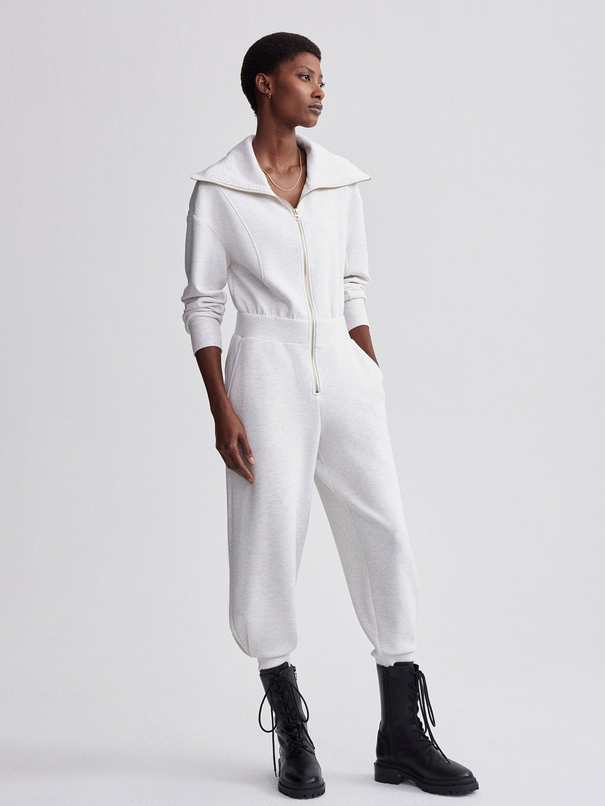 Lydia Jumpsuit Ivory Marl - Varley