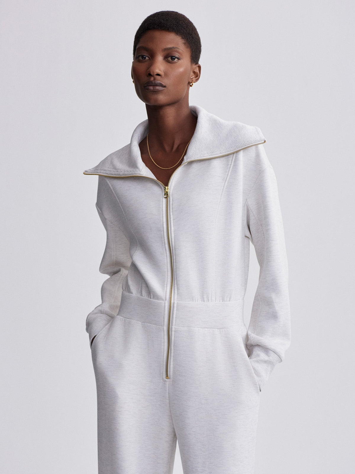 Lydia Jumpsuit Ivory Marl - Varley