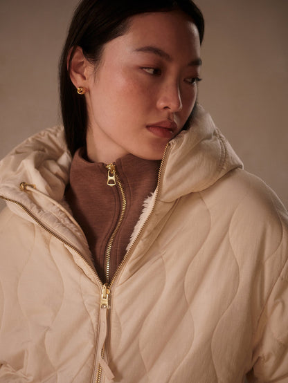 Cyrus Reversible Coat Sandshell - Varley
