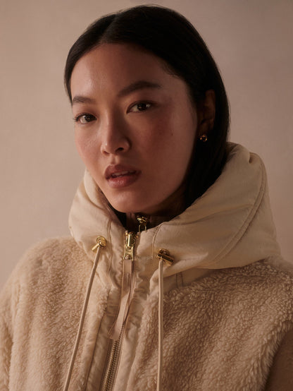 Cyrus Reversible Coat Sandshell - Varley