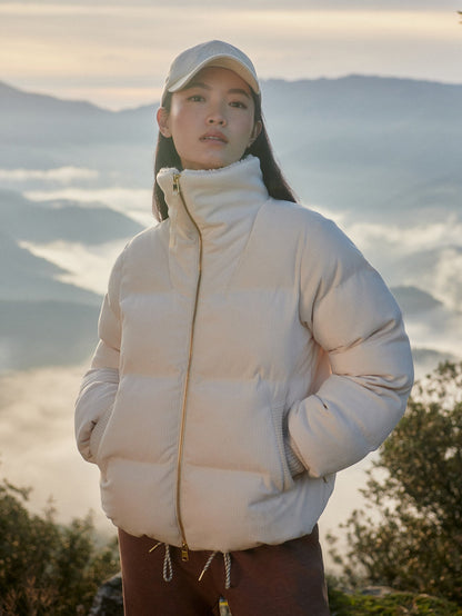 Brackley Cord Puffer Jacket Birch - Varley