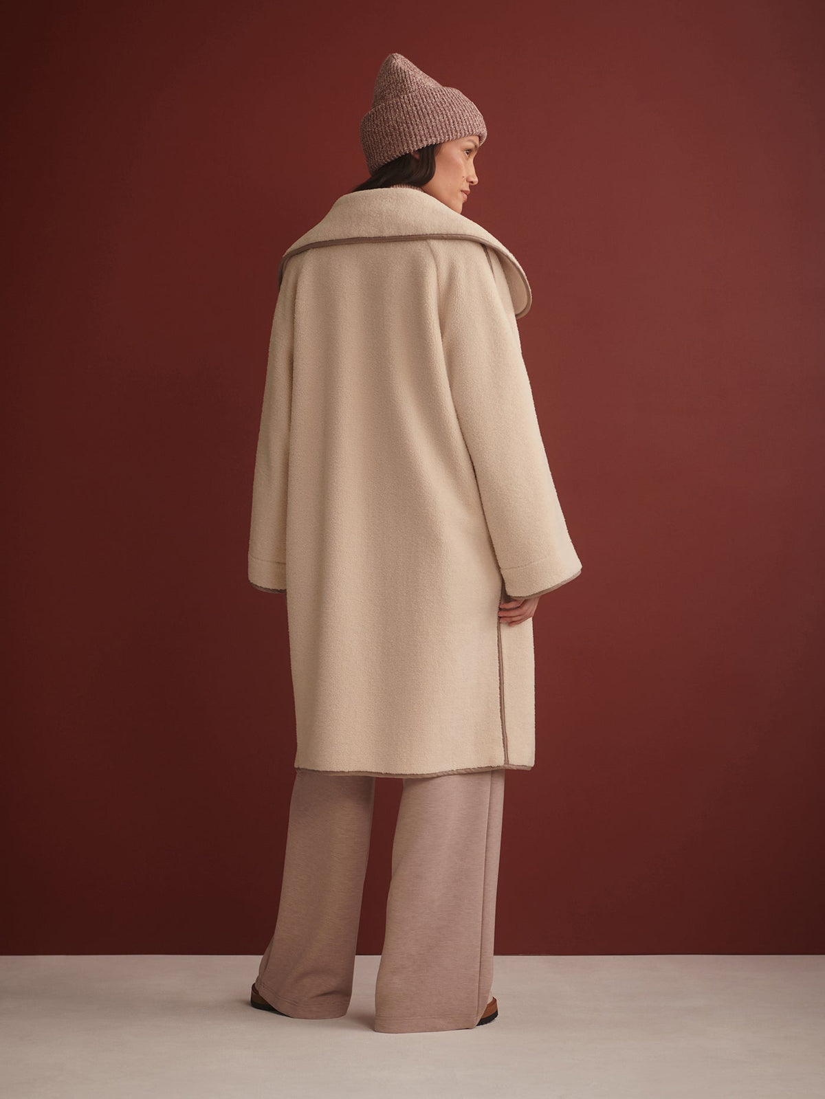 Clemence Sherpa Coat Sandshell - Varley
