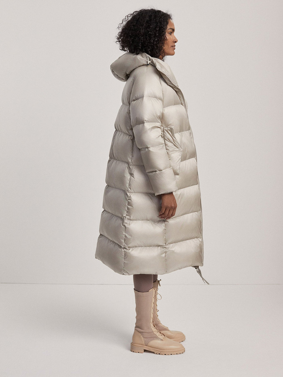 Payton Puffer Coat Cloud Metallic - Varley