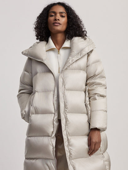 Payton Puffer Coat Cloud Metallic - Varley