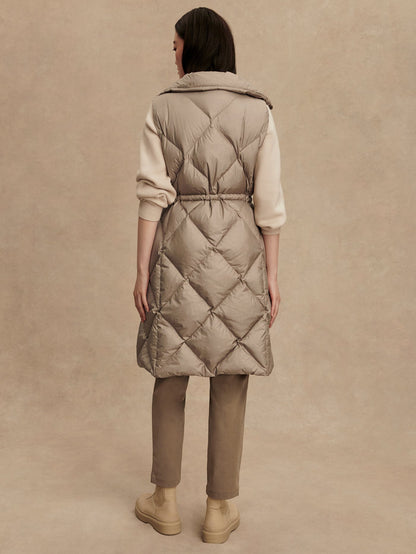 Navine Long Down Gilet Portabella Metallic - Varley