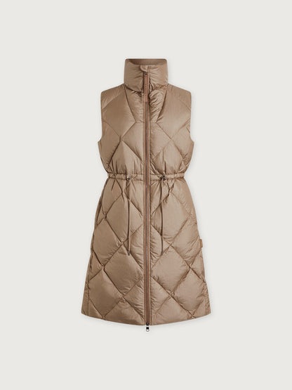 Navine Long Down Gilet Portabella Metallic - Varley
