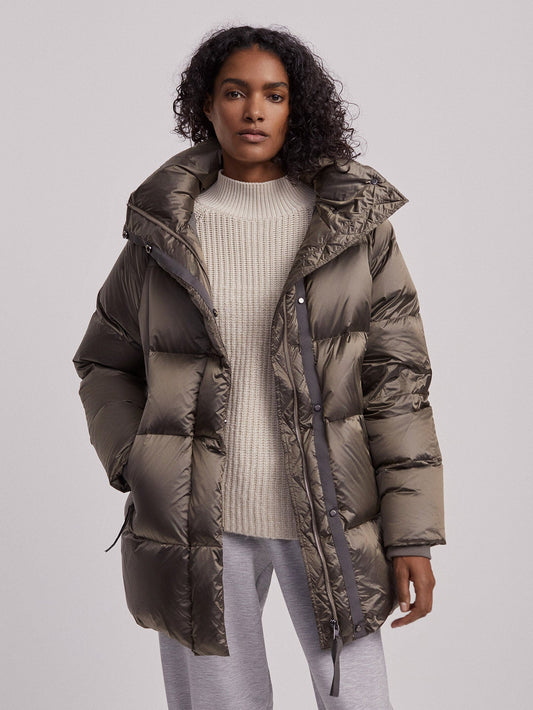 Canton Down Jacket Brushed Olive Metallic - Varley